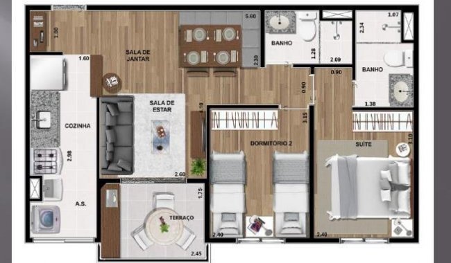 Win Ibitirama | Vl. Prudente - Econ | 2 e 3 dorms com sute